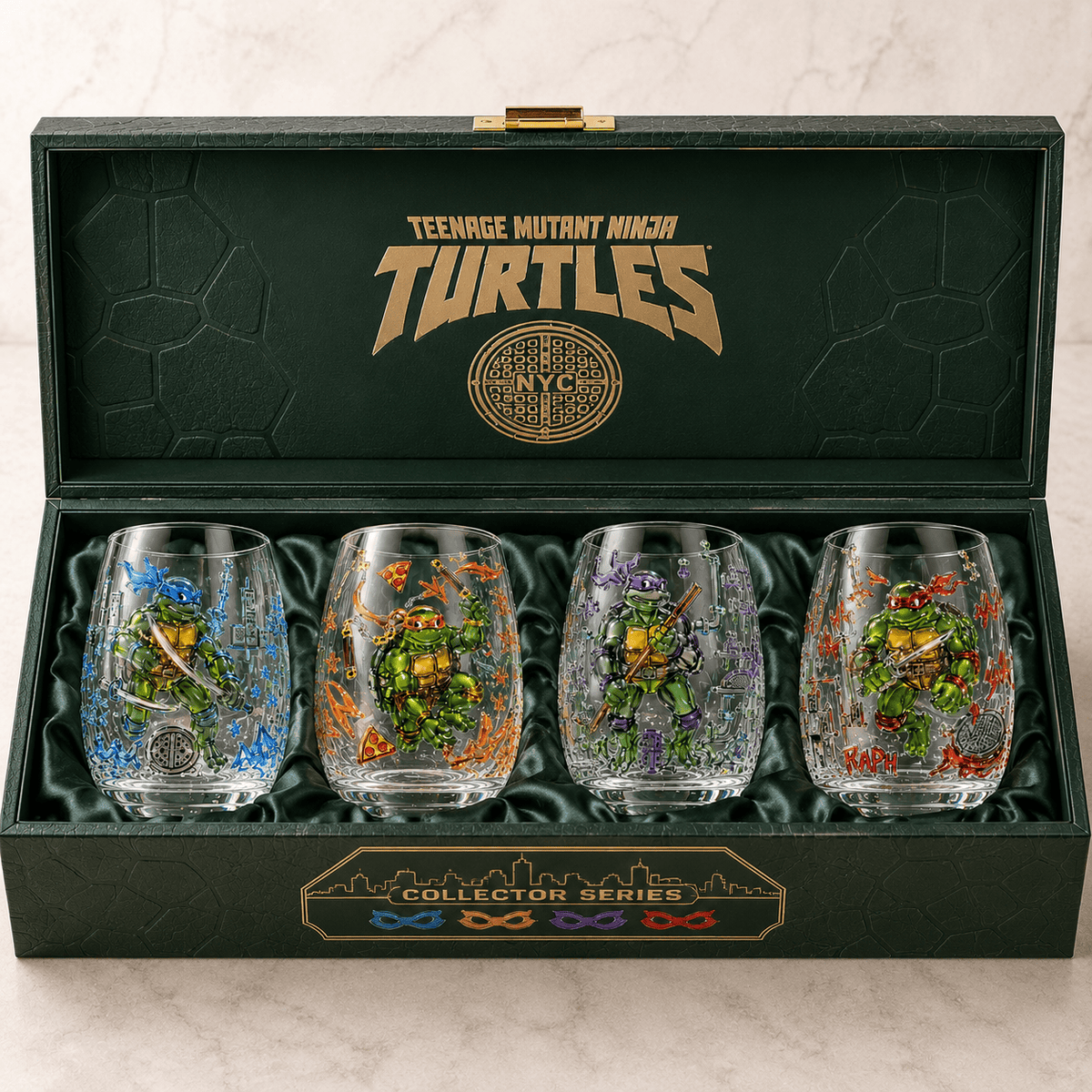 Premium TMNT Whiskey Glass Set BMD