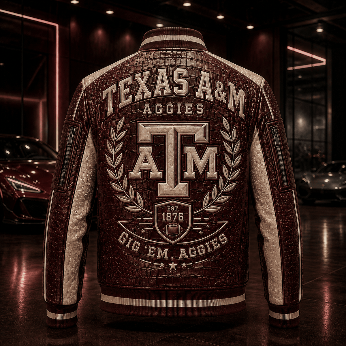 Premium TAMA Leather Zipper Jacket TNSM