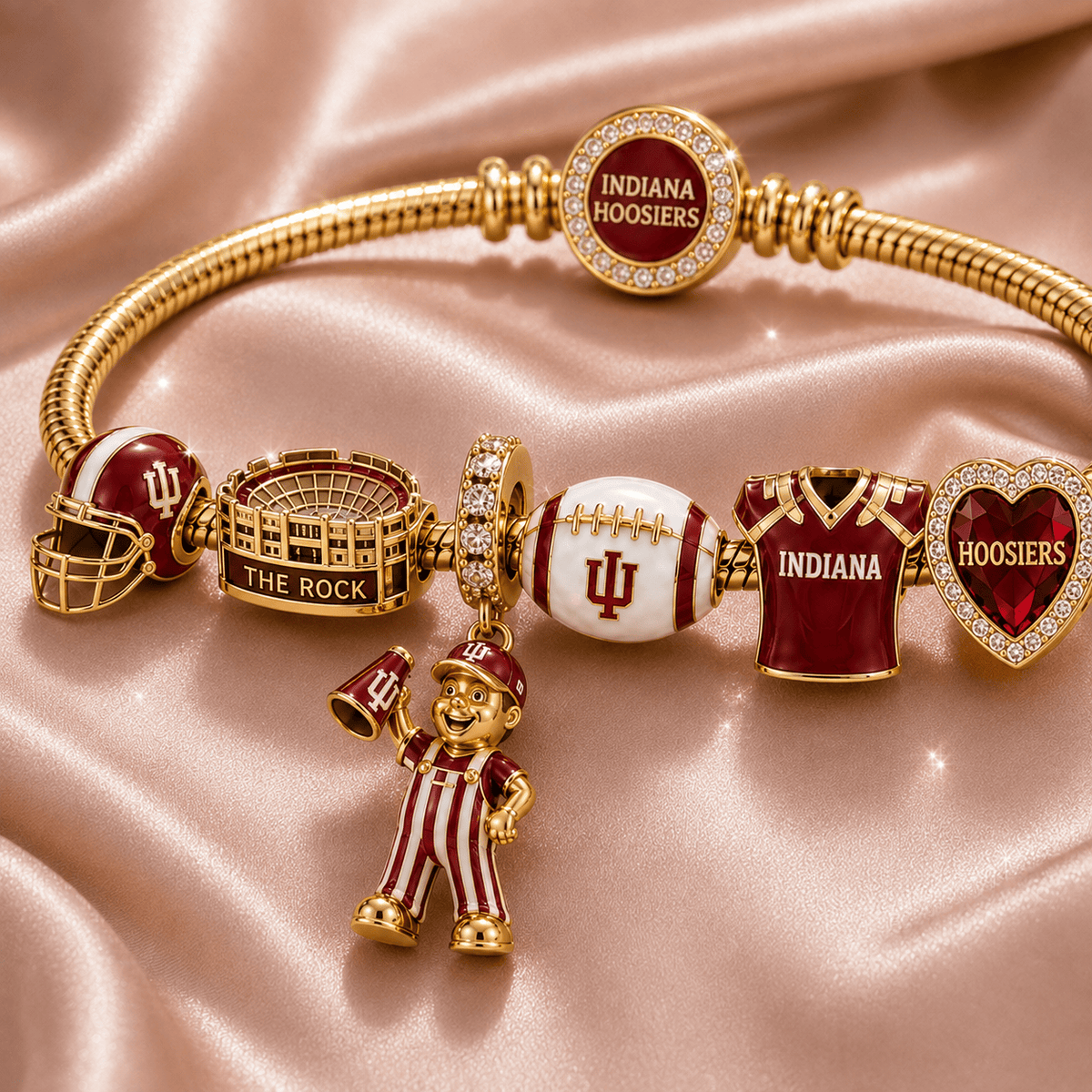 IDH Gold Charm Bracelet Set TMH