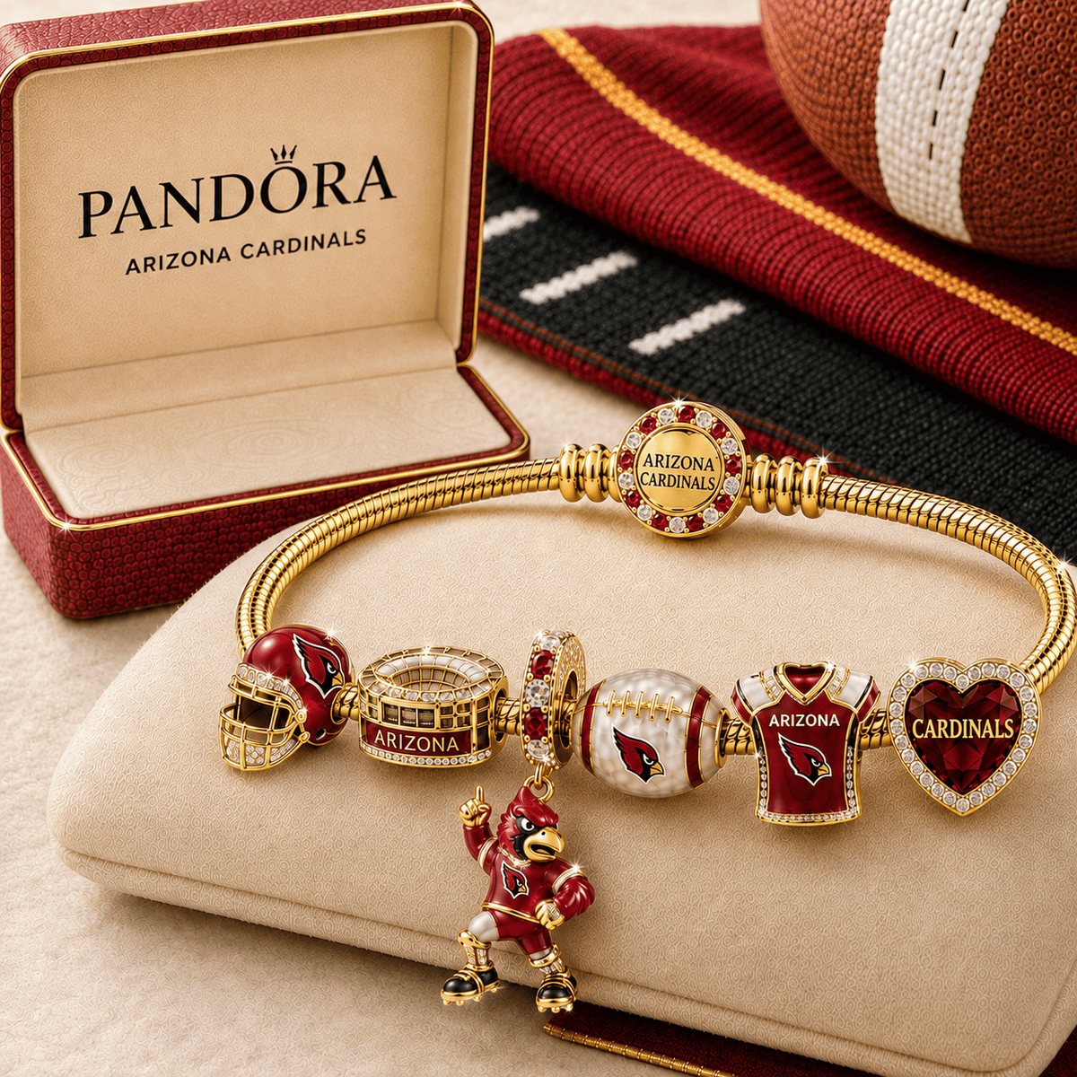 ARCD Gold Charm Bracelet Set TMH
