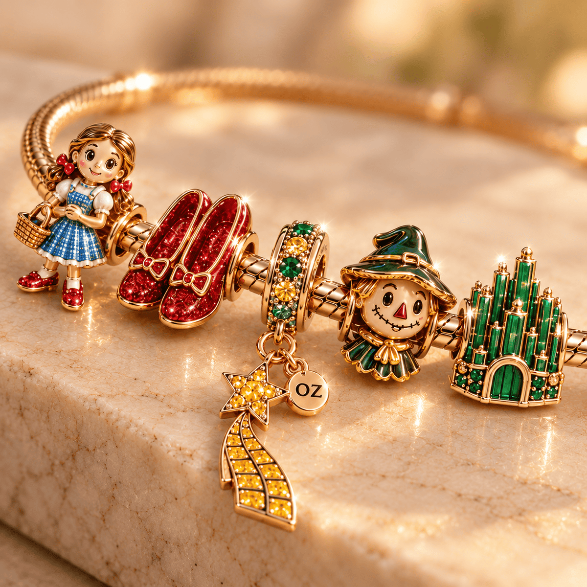 FRS Gold Charm Bracelet Set PNPA