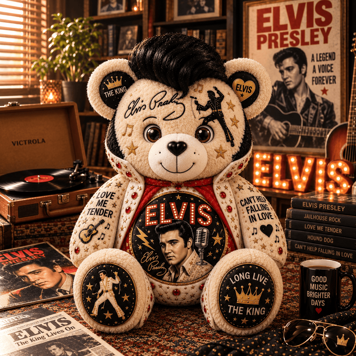 ELV Bear Custom Shaped Pillow