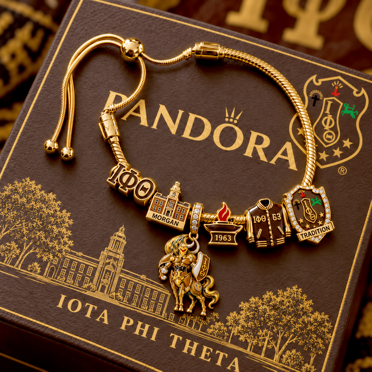 IPT Silver Charm Bracelet Set NTVA