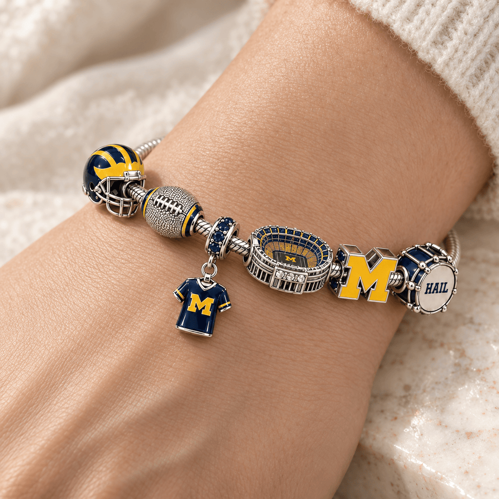 MWR Silver Charm Bracelet Set PTKL
