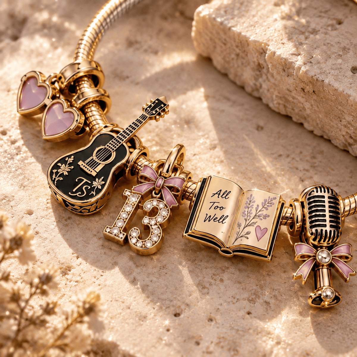 TLSW Gold Charm Bracelet Set TTN