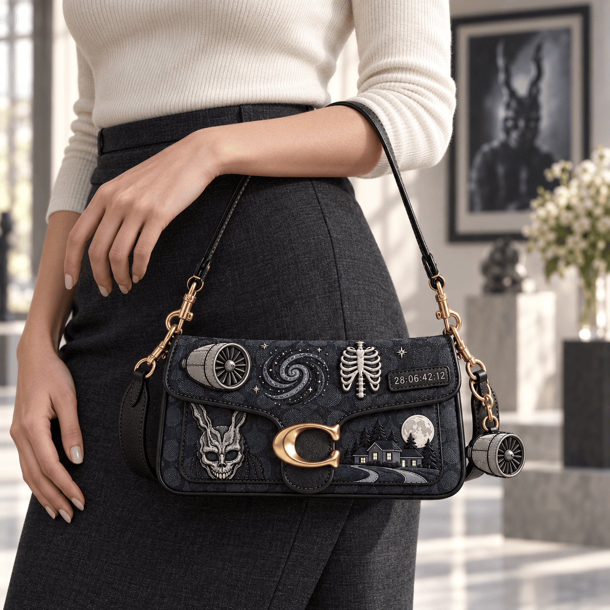 Premium DD Coach Shoulder Cross With Charm NPL