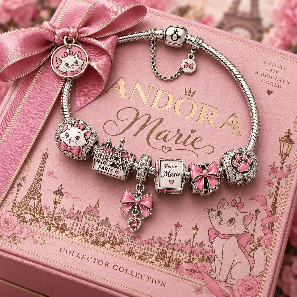MRE Sliver Charm Bracelet Set VTH