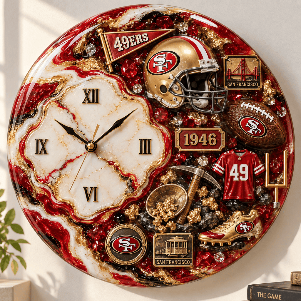 Premium SF49 Statement 3D Decorative Wall Clock DNBN