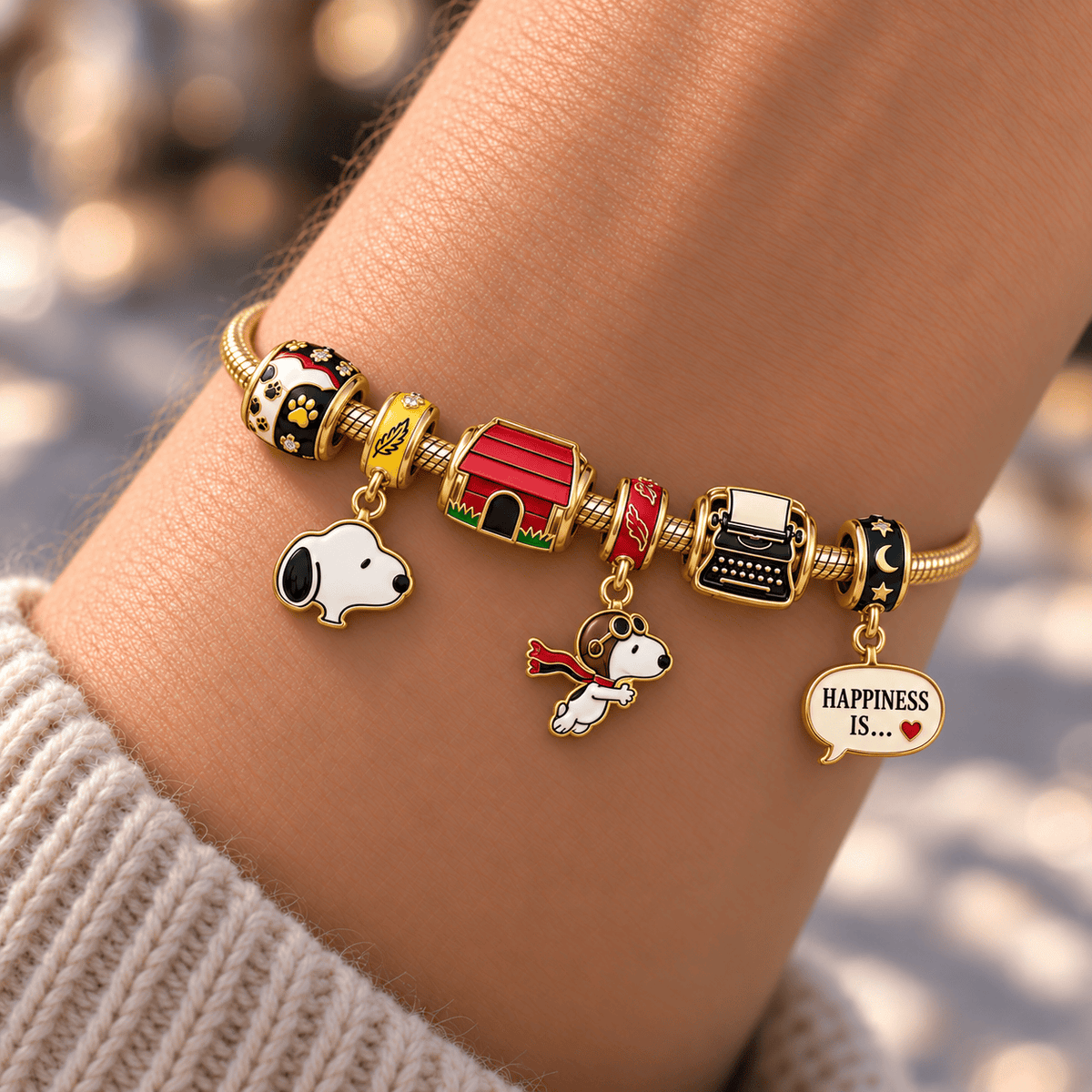 SPNY Gold Charm Bracelet Set HQH