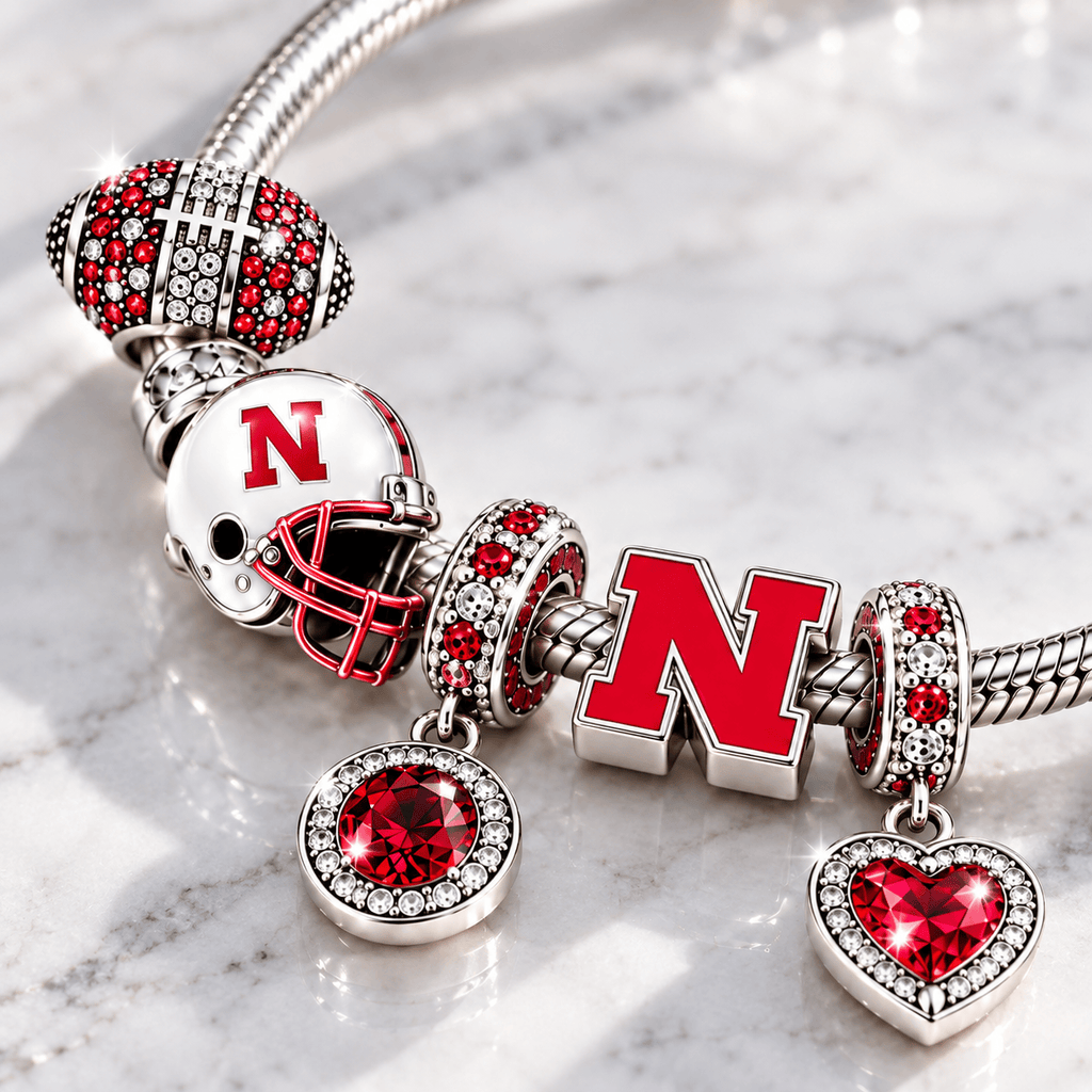 NCH Silver Charm Bracelet Set BMD