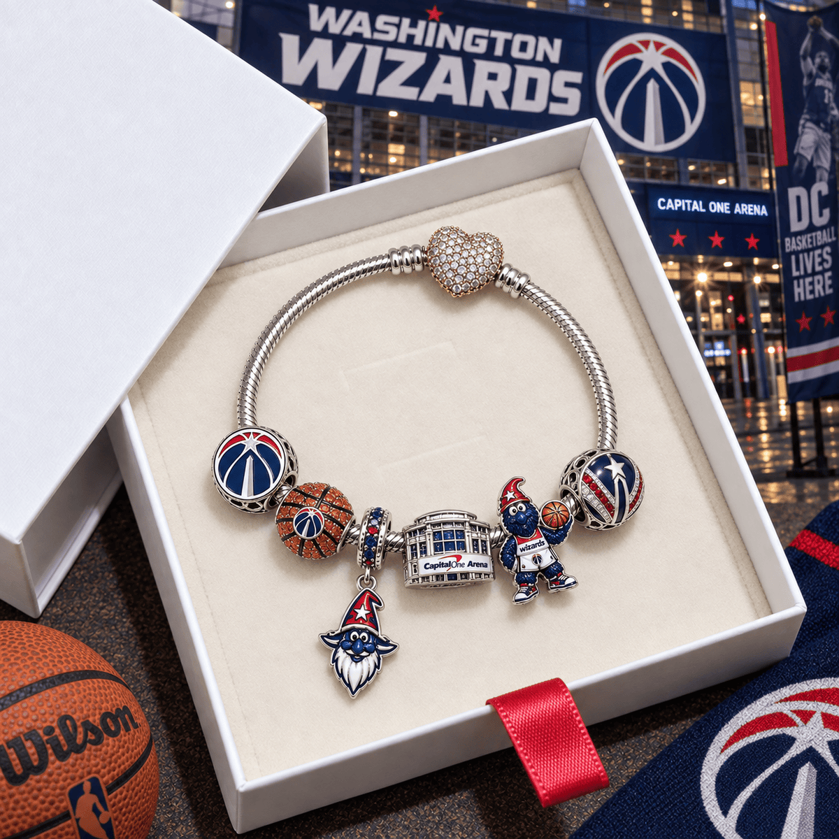 WAW Silver Charm Bracelet Set VTH