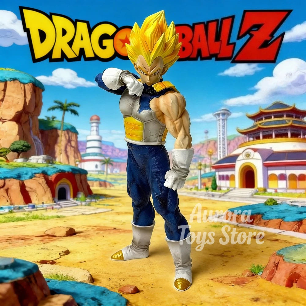 25cm/9.84in Anime Dragon Ball Z Figure Vegeta Action Figures Pvc Collection Model Toys for Children Gifts
