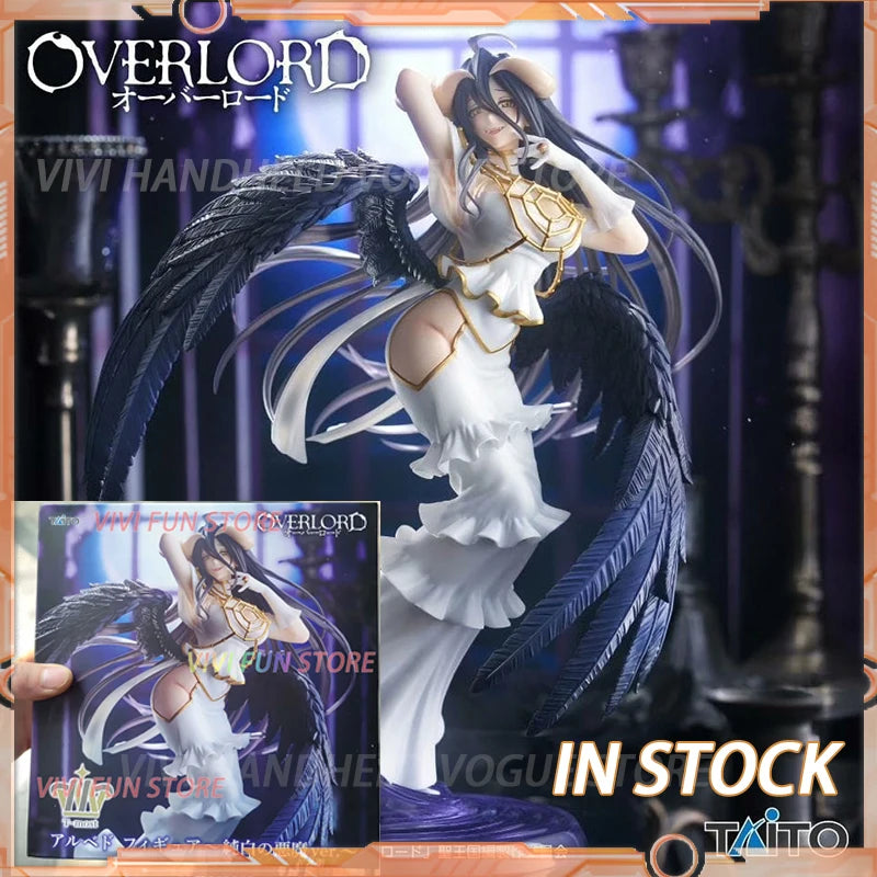 In Stock TAITO T-most OVERLORD Albedo Pure White Devil ver.  Model Toys 29cm Beautiful girl Model Static ornaments