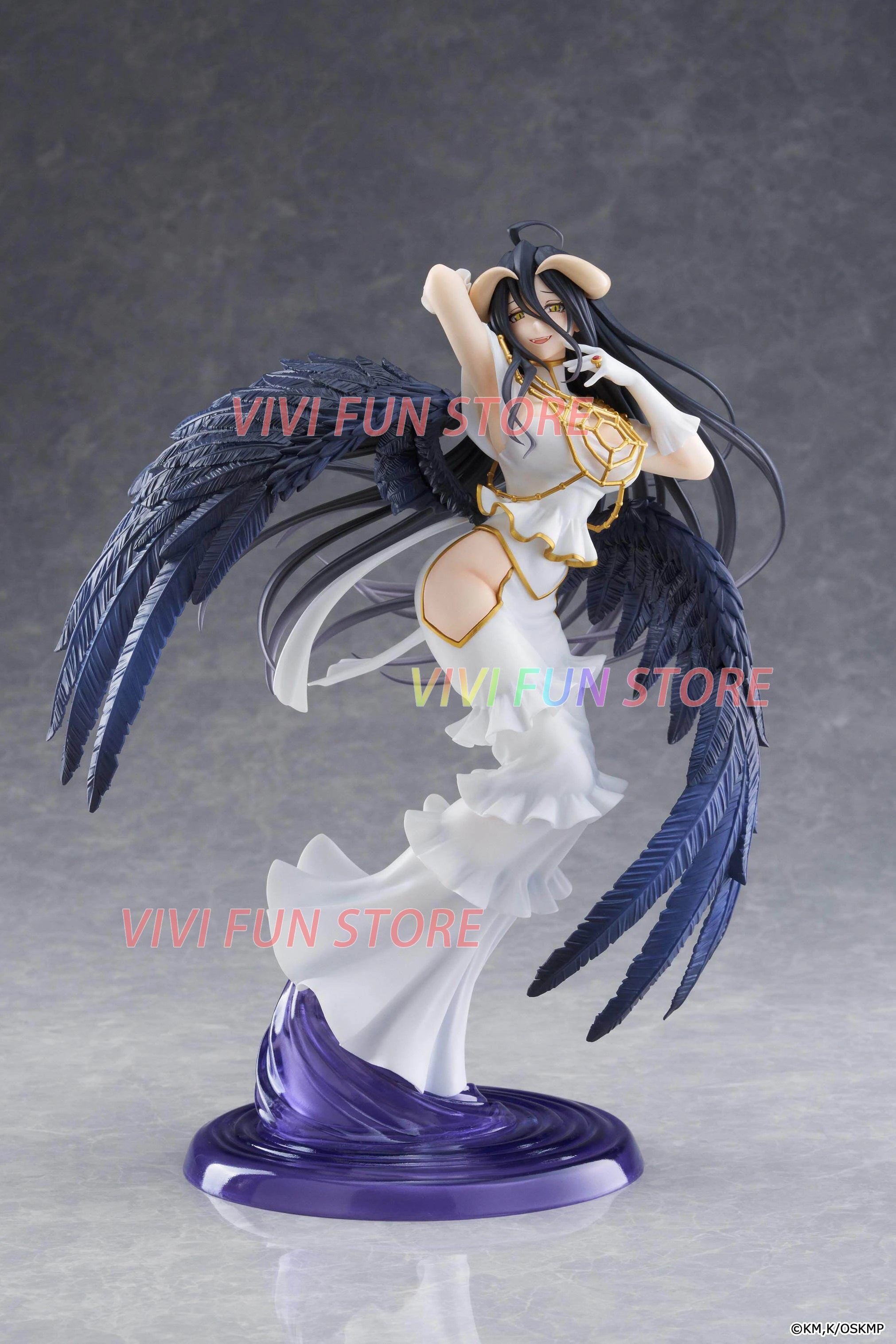 In Stock TAITO T-most OVERLORD Albedo Pure White Devil ver.  Model Toys 29cm Beautiful girl Model Static ornaments
